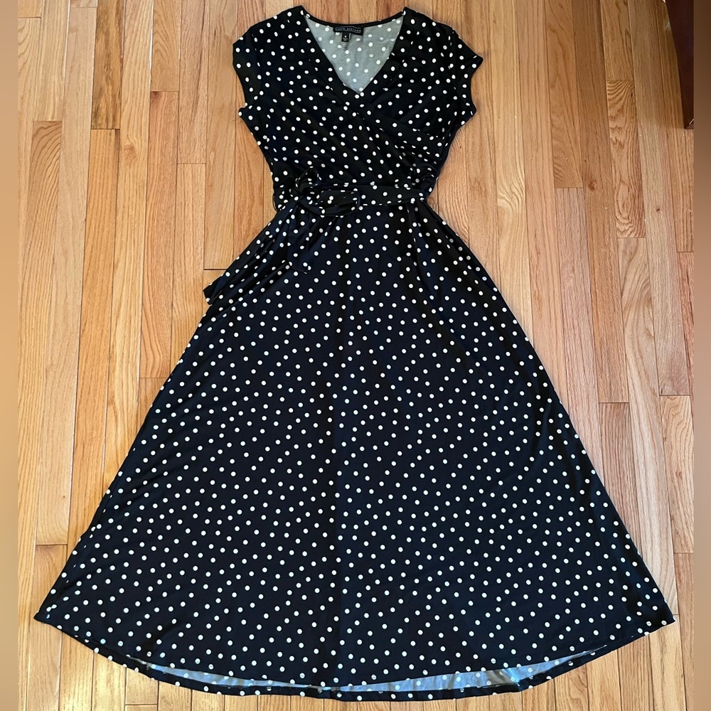 Karin Stevens Maxi Spotted Dress